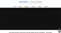 Desktop Screenshot of mcnelisassociates.com